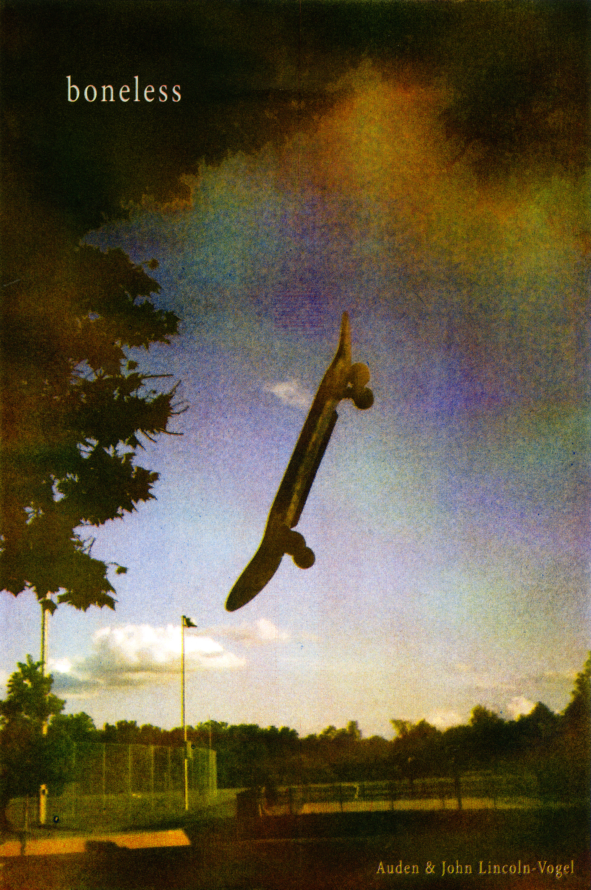 Film poster with skateboard in mid-air